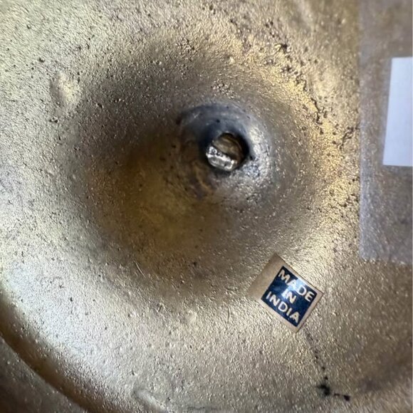 Vintage Brass MCM Christmas Tree candle holder - Picture 4 of 4